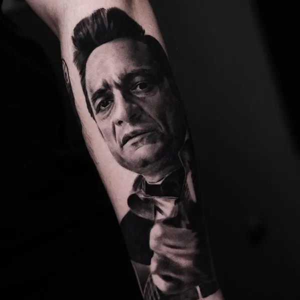 Portrait tattoo by Artem Yosh in Saint Petersburg