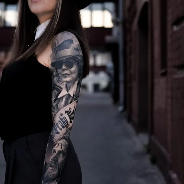Portrait tattoo by Artem Yosh in Saint Petersburg