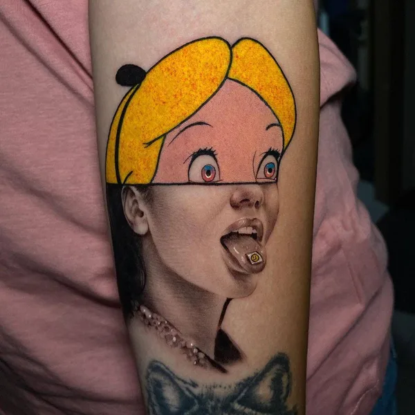 Авторская tattoo by Mat Rule in Paris