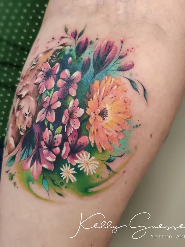 color watercolor татуировка на forearm #45863 | Тату мастер Kelly Guesser