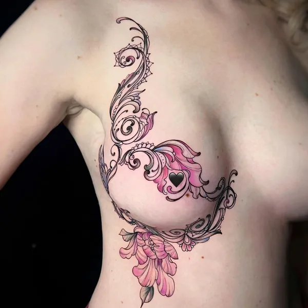 Feminine tattoo by Елена Баски in Moscow