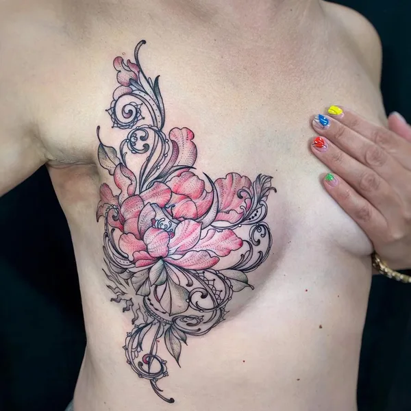 Feminine tattoo by Елена Баски in Moscow