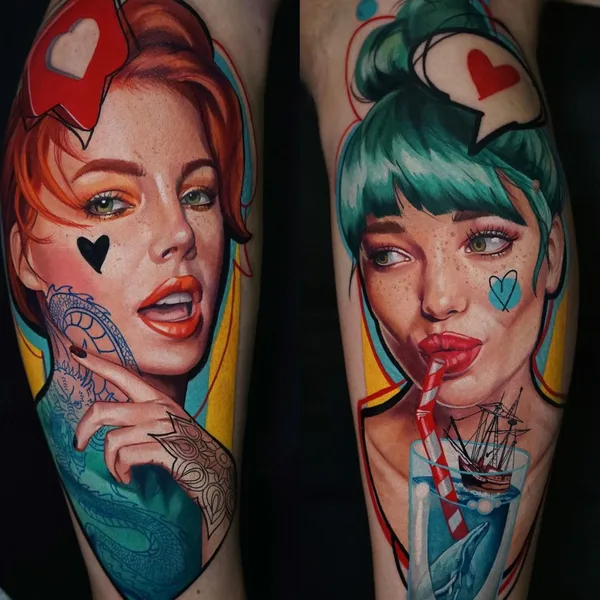Портретная tattoo by Дарья Пироженко in Краснодар