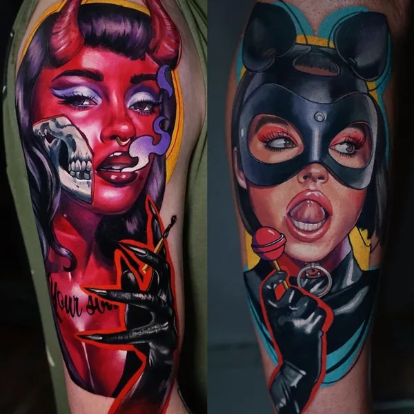 Портретная tattoo by Дарья Пироженко in Краснодар