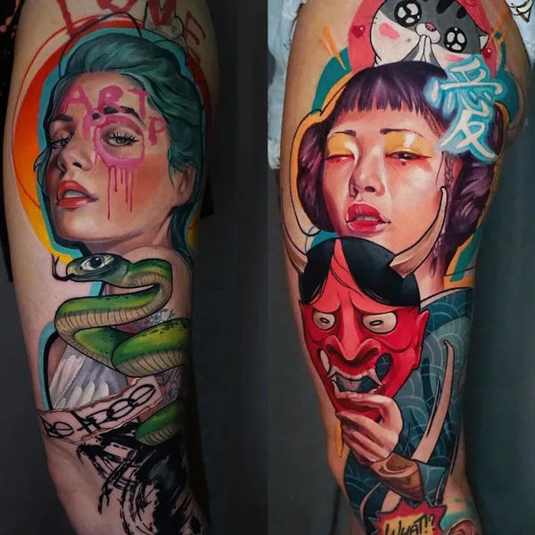 Портретная tattoo by Дарья Пироженко in Краснодар