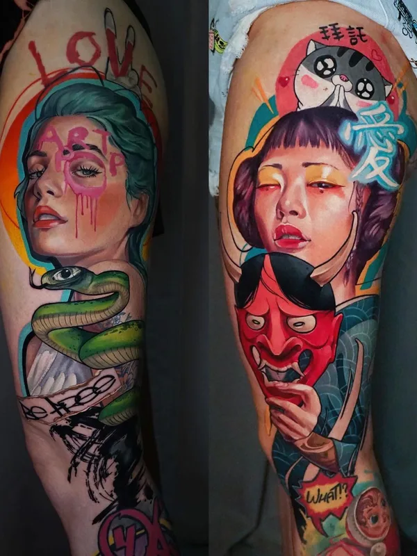 Портретная tattoo by Дарья Пироженко in Краснодар