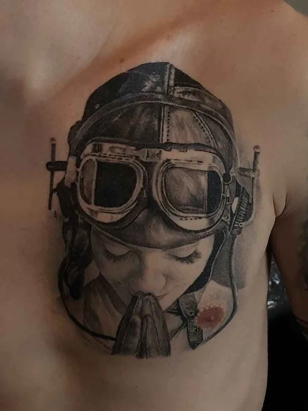 black and grey realism татуировка на chest #9270 | Тату мастер Csörsz Pèter (Casper)