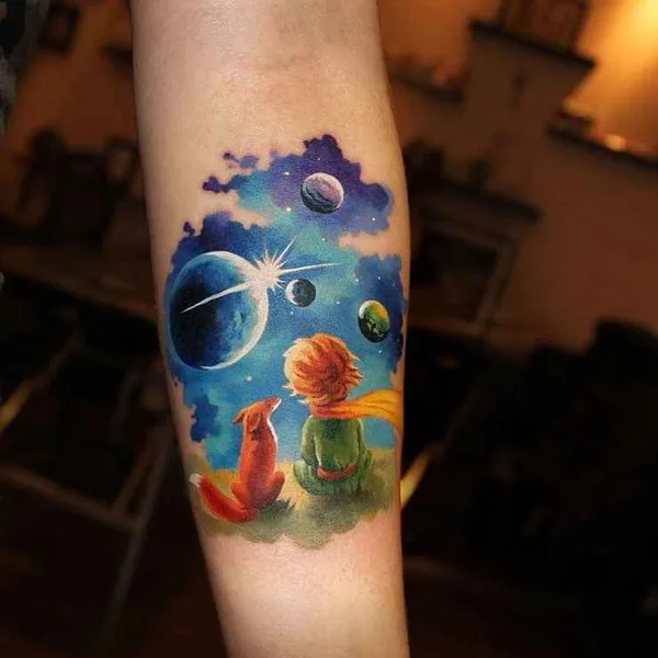 Portrait tattoo by Zinaida Pasko in London