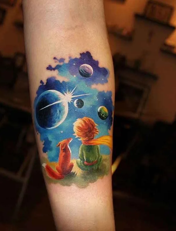 Portrait tattoo by Zinaida Pasko in London