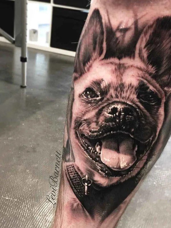 black and grey realism tattoo auf forearm #5376 | Tätowierer Levi Barnett