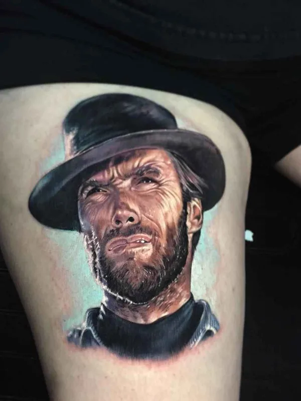 color realism татуировка на thigh #8851 | Тату мастер Paul Acker