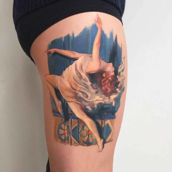 Watercolor tattoo by Amanda Wachob in New York City