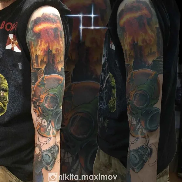 New School tattoo by Никита Максимов in Moscow