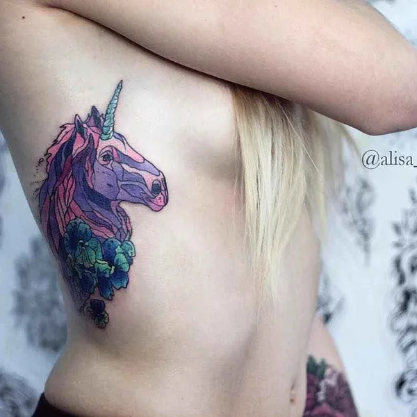 Graphic tattoo by Alisa Tesla in Saint Petersburg