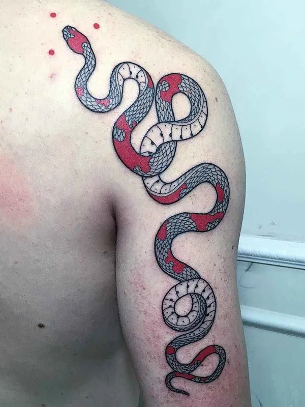 color neo traditional tattoo on shoulder #6603 | Tattoo Artist Mirko Sata