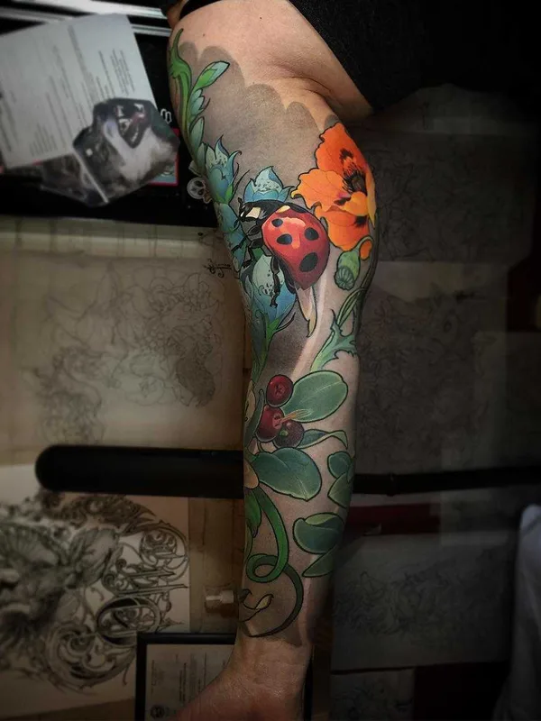 Author's Style tattoo by Олег Турянский in Moscow