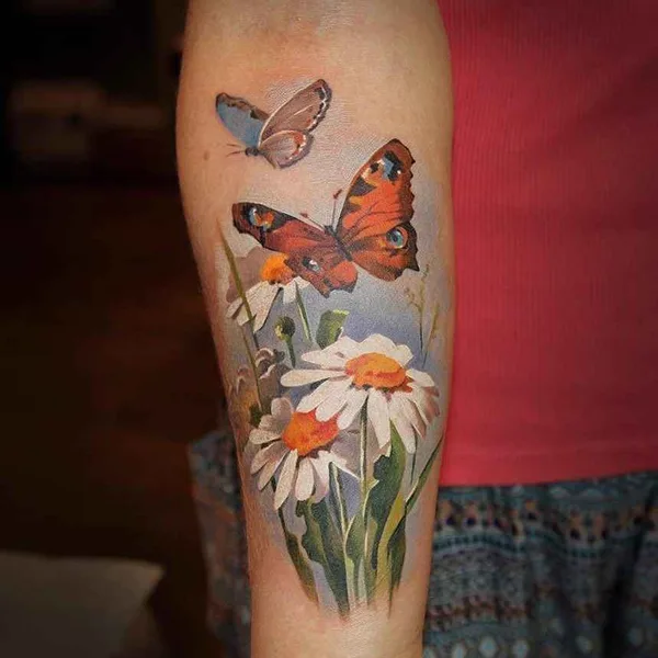 Portrait tattoo by Zinaida Pasko in London