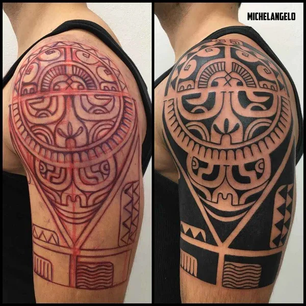 Трайбл tattoo by Michelangelo in Milano