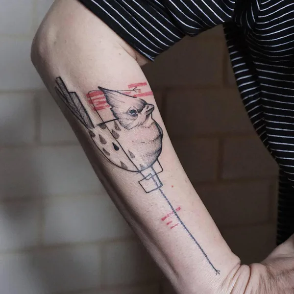 Abstract tattoo by Shiran Koro in New York City