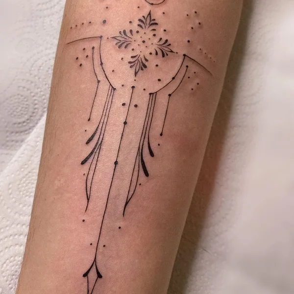 Graphic tattoo by Елизавета Захарова in Волгоград