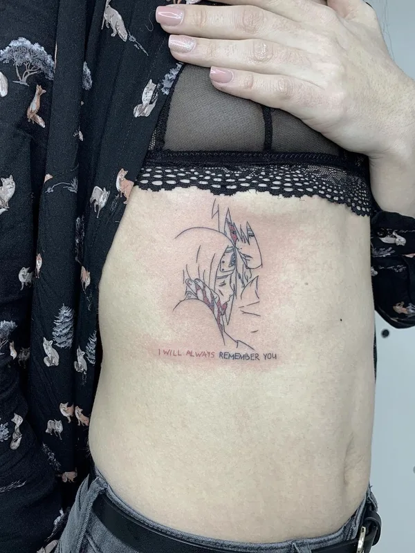 female black and grey sketch татуировка на side #51478 | Тату мастер Света @sergadeeva_tattoo