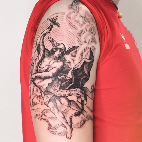 Graphic tattoo by Ольга Прима in Волгоград