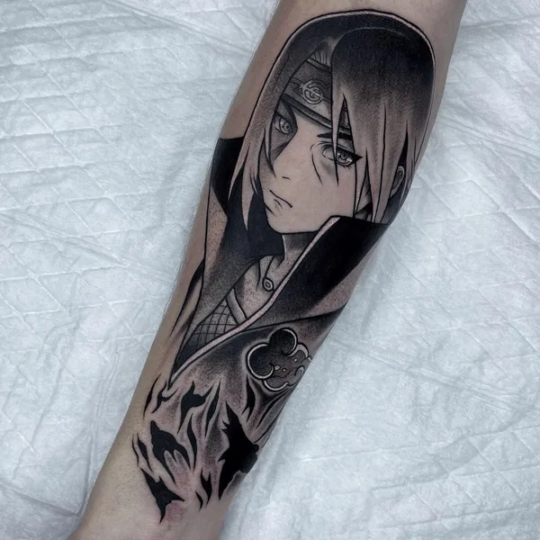 Anime tattoo by Вадим Рассказов in Волгоград