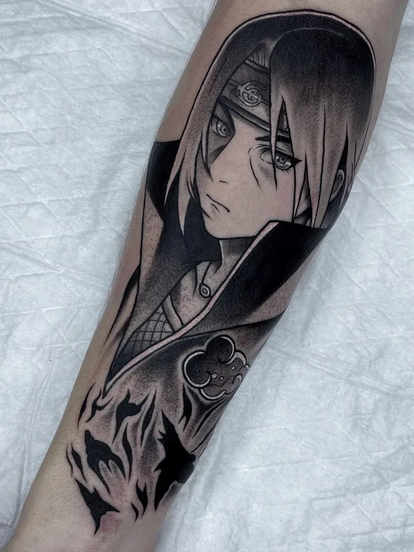 black and grey anime 타투 부위 forearm #51515 | 타투이스트 Вадим Рассказов