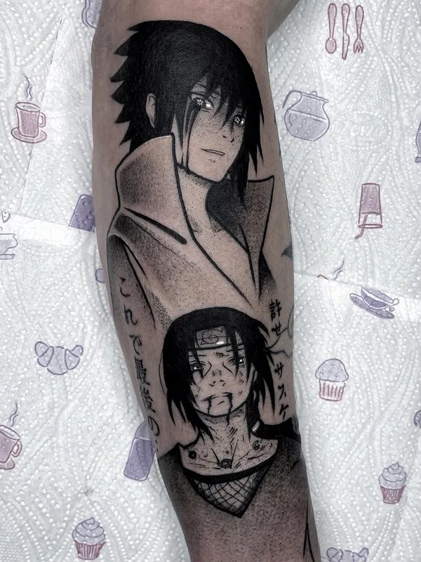 black and grey anime 타투 부위 forearm #51516 | 타투이스트 Вадим Рассказов