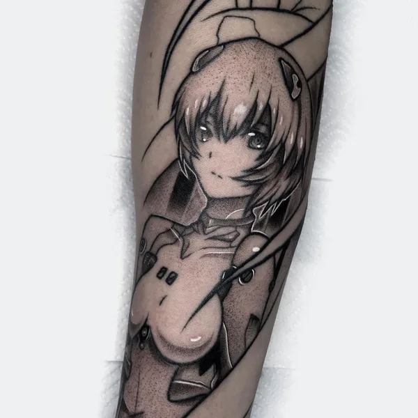 Anime tattoo by Вадим Рассказов in Волгоград