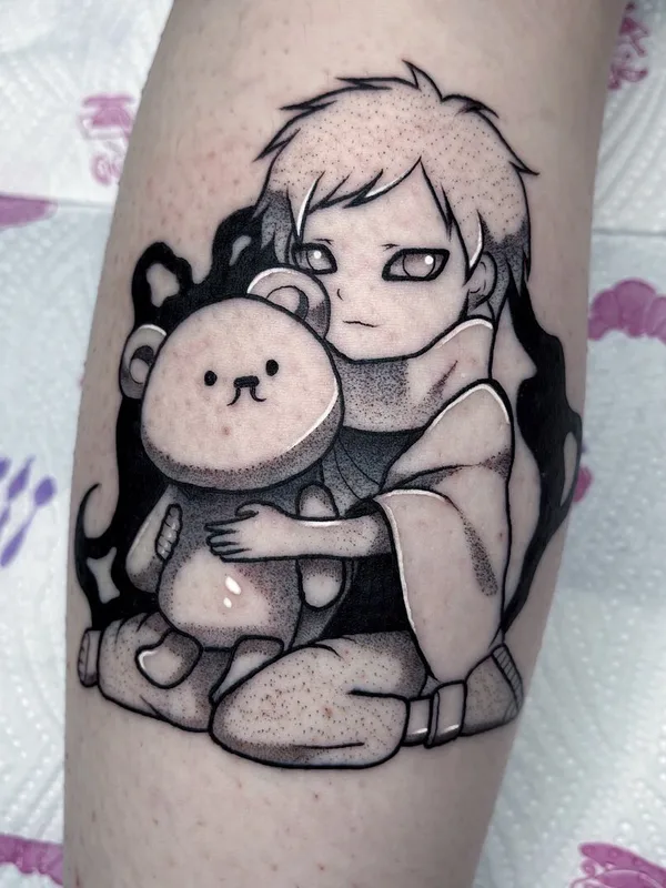 black and grey anime 타투 부위 forearm #51507 | 타투이스트 Вадим Рассказов