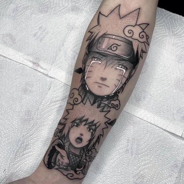 Anime tattoo by Вадим Рассказов in Волгоград