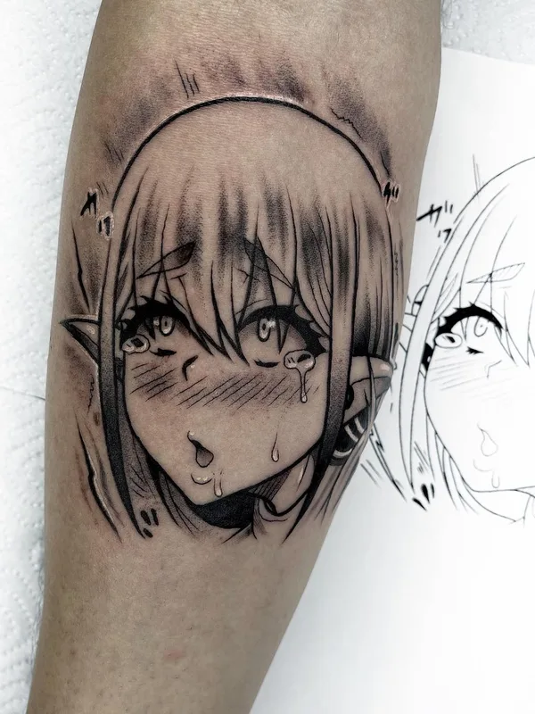 black and grey anime 타투 부위 forearm #51509 | 타투이스트 Вадим Рассказов