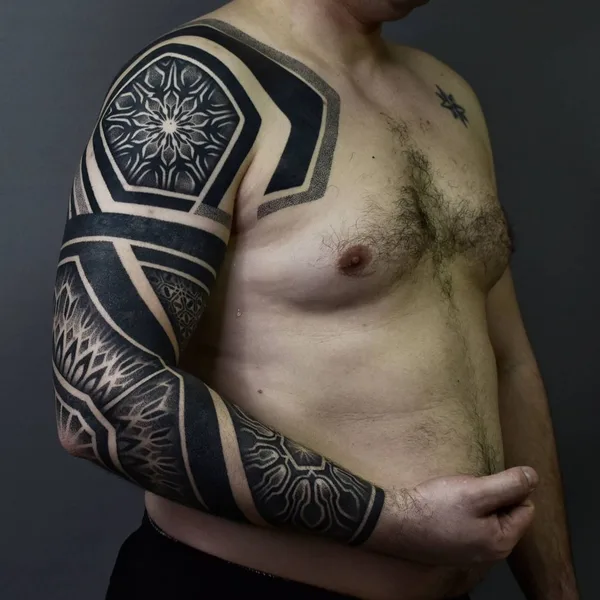 Ornamental tattoo by Сергей Шилин in Волгоград