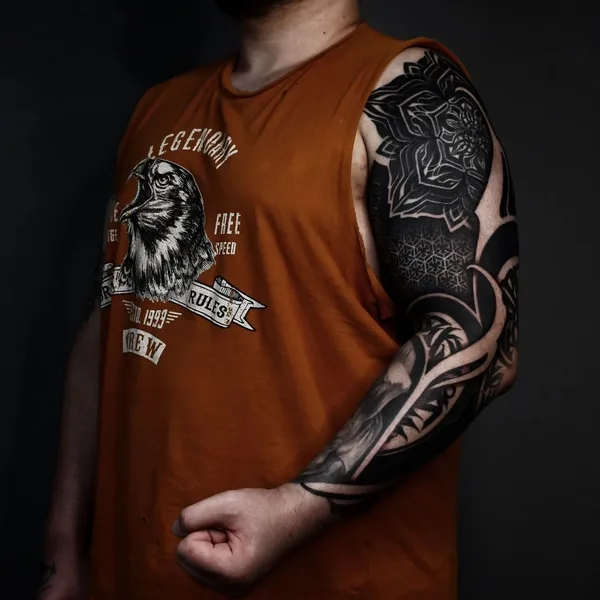 Ornamental tattoo by Сергей Шилин in Волгоград
