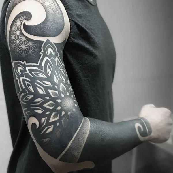 Ornamental tattoo by Сергей Шилин in Волгоград