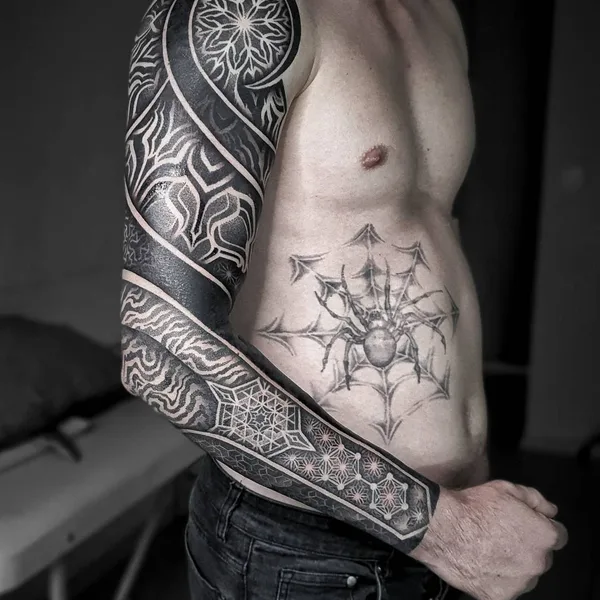 Ornamental tattoo by Сергей Шилин in Волгоград