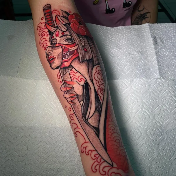 Graphic tattoo by Алёна Неволина in Волгоград