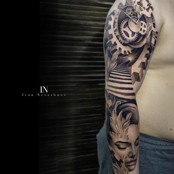whipshading tattoo by Иван Неважнов in Волгоград