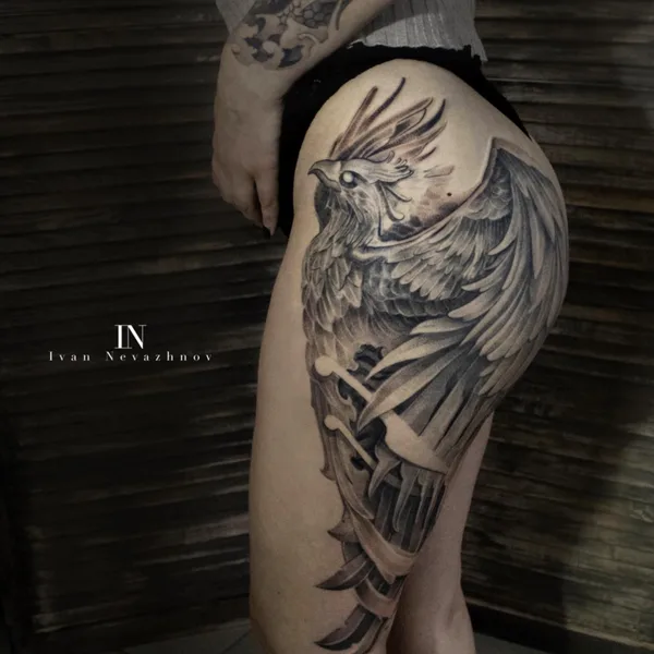 whipshading tattoo by Иван Неважнов in Волгоград