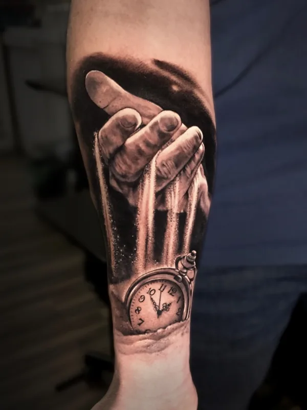black and grey realism татуировка на forearm #64570 | Тату мастер Дэниза Тюняева
