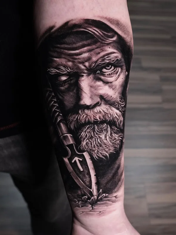 black and grey realism татуировка на forearm #64575 | Тату мастер Дэниза Тюняева