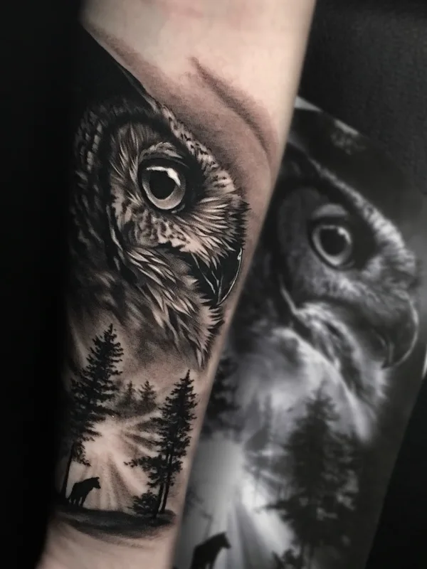 black and grey realism татуировка на forearm #64573 | Тату мастер Дэниза Тюняева