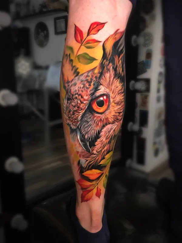 color realism татуировка на calf #64577 | Тату мастер Дэниза Тюняева