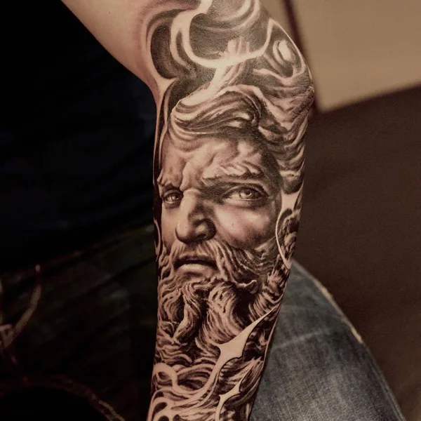 Portrait tattoo by Ivano Natale