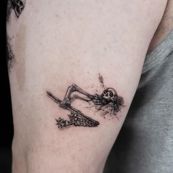 Нью Скул tattoo by Camoz