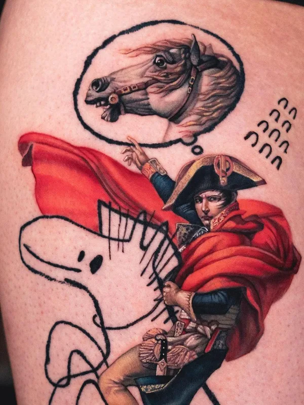 color realism татуировка на thigh #38998 | Тату мастер Camoz