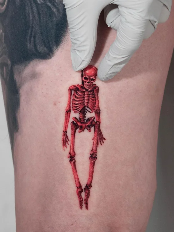 color realism татуировка на thigh #38997 | Тату мастер Camoz