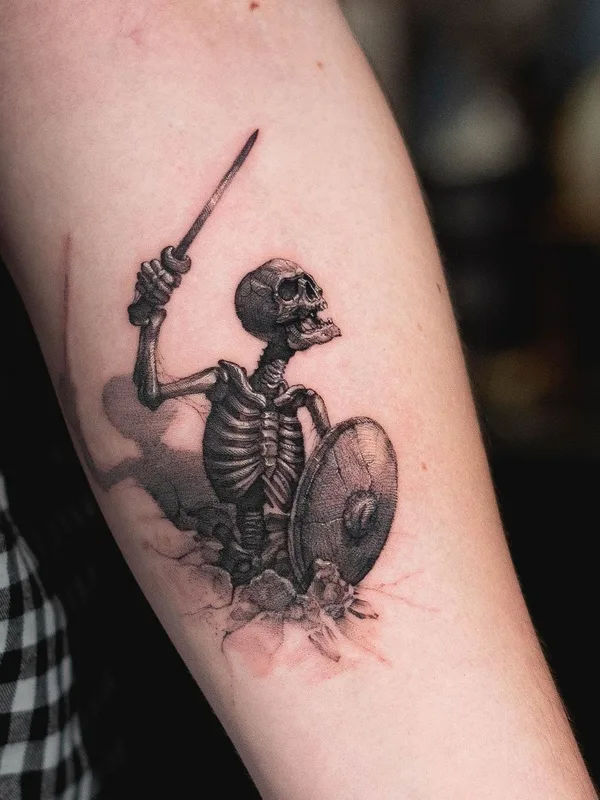 black and grey realism татуировка на forearm #39000 | Тату мастер Camoz