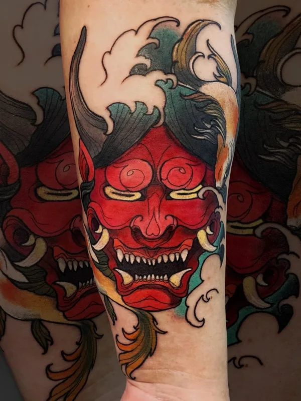 color japanese татуировка на forearm #53139 | Тату мастер Евгения Окто